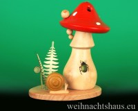 Pilz aus Holz Deko Holzpilze Dekopilze Erzgebirge Pilze Räucherpilze Holzpilze Fliegenpilz Pilzdekoration