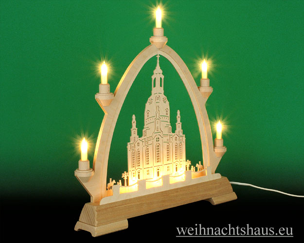 Lichterspitze Dresden Frauenkirche Innen beleuchtet Dresdener Spitze Taulin Werksverkau