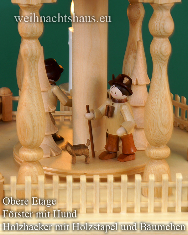 Weihnachtspyramide elektrisch Erzgebirge Weihnachtsdeko aus Holz