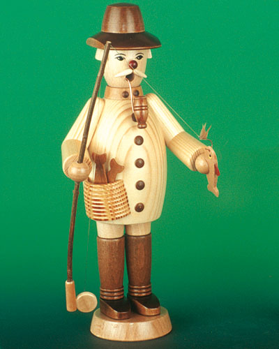Räuchermann Angler Räucherfigur angeln Räucherangler Räuchermännchen für Räucherkerzen 