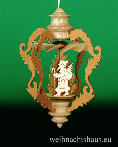 Weihnachtspyramide klein hängend Mini Pyramiden Weihnachtspyramiden Hängebarockpyramide Weihnachtsmann