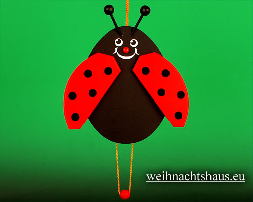 Hampelmann Käfer aus Holz Erzgebirge Hampelkäfer