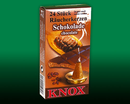 Räucherkerzen Schokolade Knox aus dem Erzgebirge Räucherkegel
