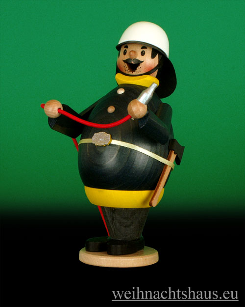 Räuchermann Feuerwehrmann Räuchermännchen Feuerwehr Feuer Wehr Löschmeister Brandmeister Erzgebirge