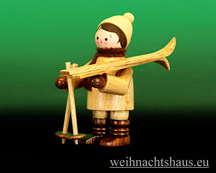 Winterkinder Neuheit Erzgebirge aus Holz Ski günstig kaufen