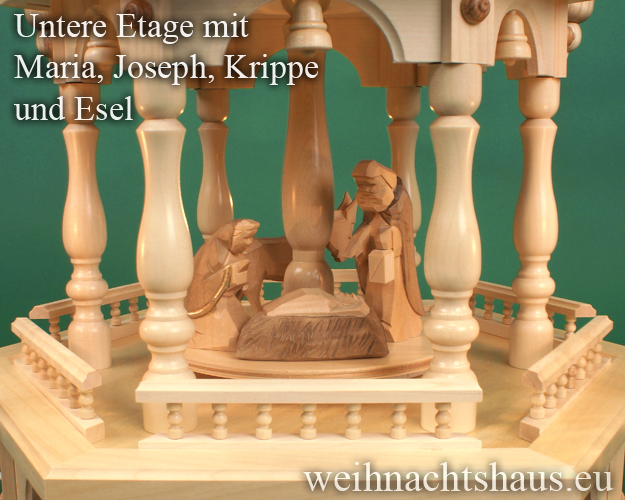 Weihnachtspyramide elektrisch geschnitze Figuren Krippe Erzgebirge Seiffen kaufen