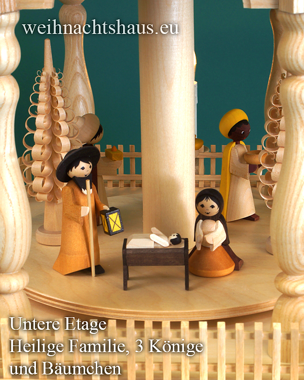 Weihnachtspyramide Krippe modern elektrisch im Erzgebirge Seiffen kaufen