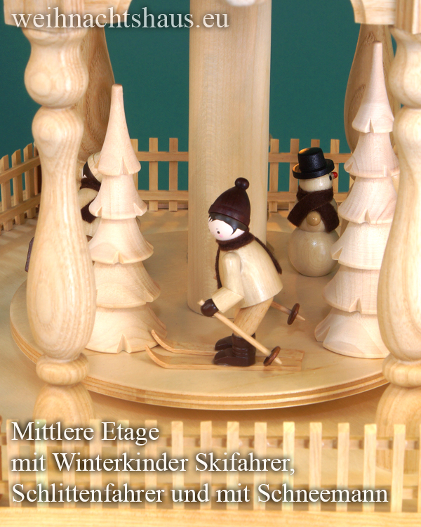 Pyramide elektrisch Romy Thiel Figuren Winterkinder Weihnachtspyramide 