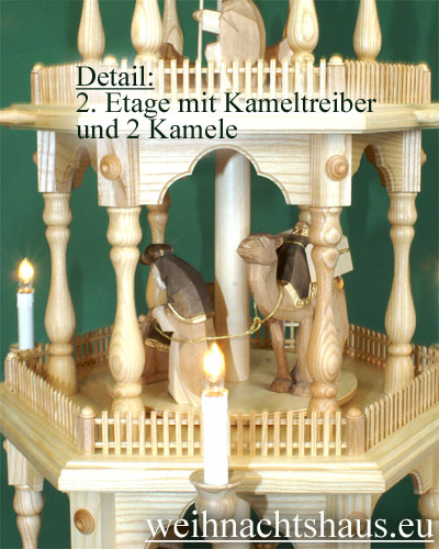 Pyramide groß elektrisch Weihnachtspyramide Krippefiguren geschnitzt günstig kaufen