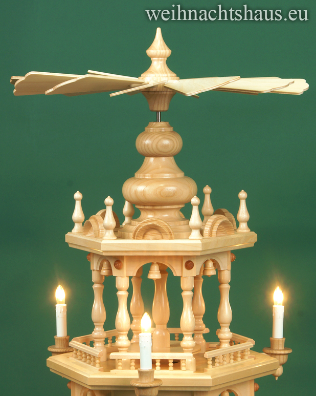 Weihnachtspyramide ohne Figuren Erzgebirge elektrisch leer zum selber Bestücken