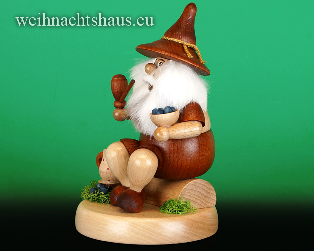Räuchermann Wichtel Erzgebirge Heidelbeersammler Räuchermännchen Wichtelräuchermann Räuchermänner Wichtelfiguren Seiffen Schubert Blaubeere