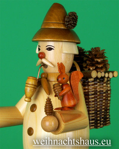 Räuchermann Erzgebirge Zapfensammler Werksverkauf Uhlig Friedbert Tannenzapfen