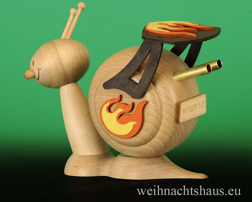 Schnecke Kuhnert Räucherschnecke Erzgebirge Rennschnecke Rarität Auslaufmodell