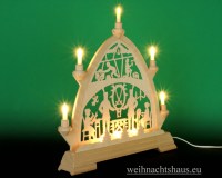 Lichterspitze Erzgebirge Bergmann Schwibbogen traditionell Tradition beleuchtet Bergmänner