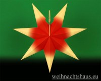 Stern mit Beleuchtung Weihnachtsstern Annaberger Fensterstern rot gelb Adventsterne
