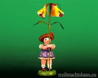 Seiffen Weihnachtshaus - Sommerhutblumenmädchen 11 cm Schönmalve - Bild 1