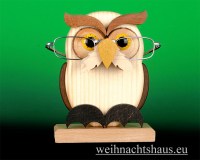 Brillenhalter Halterung für Brillen Eule Brillenständer Tier aus Holz Brillenzubehör Geschenk für Brillenträger