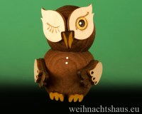 Eule klein Deko-Eule braun Eulendeko Dekorationseule