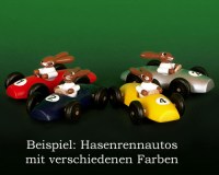 Osterhasen Auto Hasenauto Osterauto Osterhasenauto Hasenrennauto Automobile gelb Erzgebirge günstig kaufen