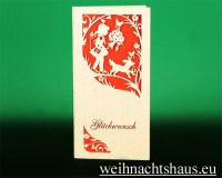 Karte aus Holz Holzkarte Glückwunsch Erzgebirge günstig kaufen