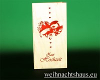 Holzkarte Hochzeit, Karte aus Holz Vermählung Trauung Heiraten günstig kaufen