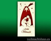 Karte aus Holz Krippe Weihnachten Holzkarte Weihnacht Christi Geburt kaufen