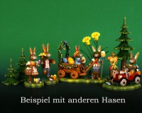 Hubrig Bäume mit Häschen Figuren Osterhasen aus holz