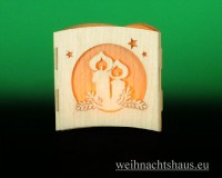 Seiffen Weihnachtshaus - Teelichtleuchter Motivleuchte Weihnacht - Bild 2