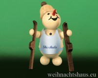 Wagner Schneemann Skischule Anfaenger stehend