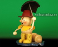 Räuchermann Wettermann Regen Schirm Räucherwurm Erzgebirge Regenwurm Kuhnert kaufen 