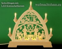 Seiffen Weihnachtshaus - Kleinschaftkerze LED Filament Lampe E10 für Schwibbögen und Lichterketten - Bild 2