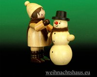 Romy Thiel Erzgebirge Winterkinder natur Schneemann Werksverkauf günstig kaufen