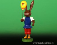 Osterhase Erzgebirge Neuheiten erzgebirgischer Dekohase Preissler Thomas Luftballon Neuheit