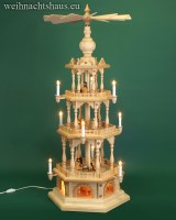 Weihnachtspyramide elektrisch Krippe Pyramide groß elektrische beleuchtete Pyramiden