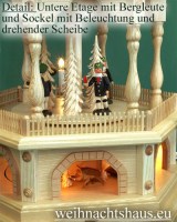 Weihnachtspyramide Erzgebirge groß elektrisch 4stöckig Pyramide weihnachten Seiffen