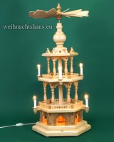 Weihnachtspyramide elektrisch ohne Figuren Erzgebirge leer Pyramide mit elektrischer Beleuchtung