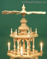 Weihnachtspyramide ohne Figuren Erzgebirge elektrisch leer zum selber Bestücken