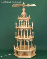 Weihnachtspyramide ohne Figuren Erzgebirge über 1 Meter 109 cm Pyramide elektrisch beleuchtet Zaun Leerpyramide Ohne Bestueckung Figur günstig kaufen