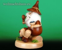 Räuchermann Wichtel Erzgebirge Heidelbeersammler Räuchermännchen Wichtelräuchermann Räuchermänner Wichtelfiguren Seiffen Schubert Blaubeere