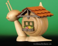 Räucherhäuser Holz Räucherhaus Seiffen Haus zum Räuchern für Räucherkerzen Erzgebirge Räucherschnecke Erzgebirgisches Schneckenhaus