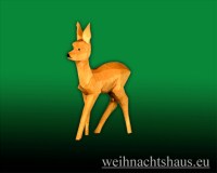 Reh geschnitzt Tiere aus Holz Erzgebirge Schnitzerei