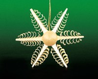 Baumbehang Erzgebirge aus Holz Holzspanstern Behang Weihnacht