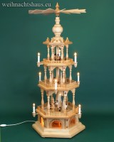 Weihnachtspyramide elektrisch Erzgebirge Weihnacht Pyramiden groß  beleuchtet 1Meter