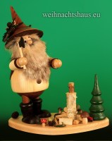 Seiffen Weihnachtshaus - <!--05-->Räuchermann Wichtel Holzhacker-wichtel Erzgebirge - Bild 1