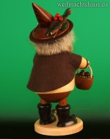Seiffen Weihnachtshaus - <!--05-->Räuchermann Wichtel Pilzsammler Räucherwichtel - Bild 2