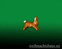 Seiffen Weihnachtshaus - Hase klein laufend - Bild 1